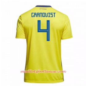 Maillot/Tenue Suède Granqvist 4 Domicile Coupe du monde 2018